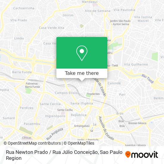 Rua Newton Prado / Rua Júlio Conceição map