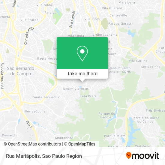 Rua Mariápolis map