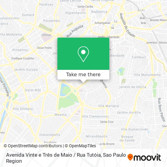 Avenida Vinte e Três de Maio / Rua Tutóia map