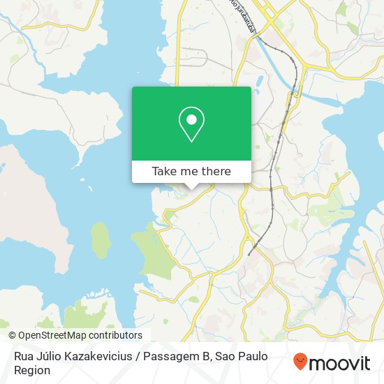 Mapa Rua Júlio Kazakevicius / Passagem B