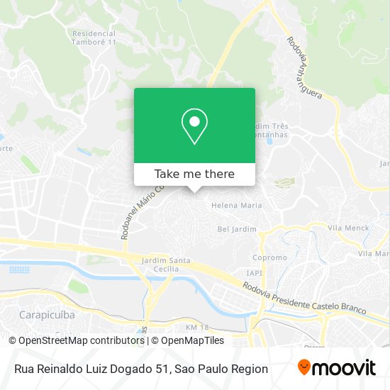 Mapa Rua Reinaldo Luiz Dogado 51