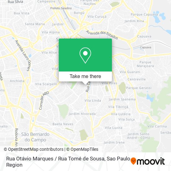 Rua Otávio Marques / Rua Tomé de Sousa map