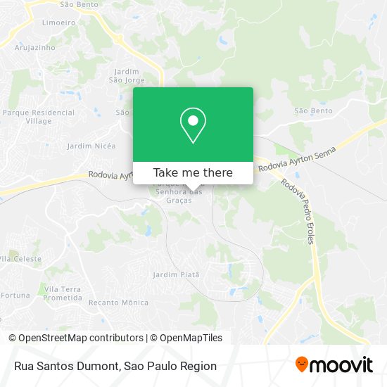 Rua Santos Dumont map