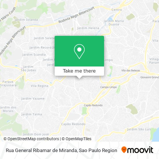 Rua General Ribamar de Miranda map