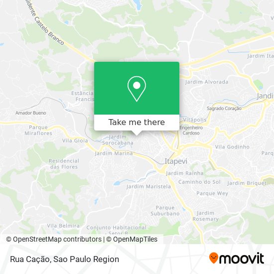 Rua Cação map