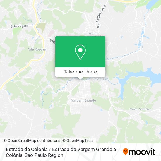 Estrada da Colônia / Estrada da Vargem Grande à Colônia map