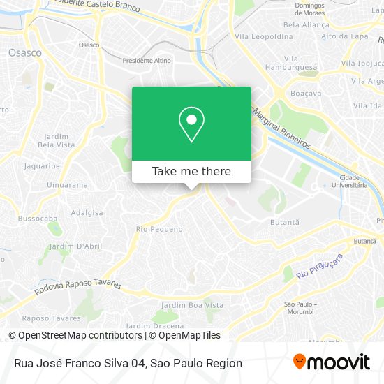 Rua José Franco Silva 04 map