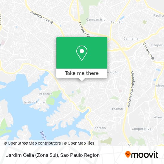 Jardim Celia (Zona Sul) map