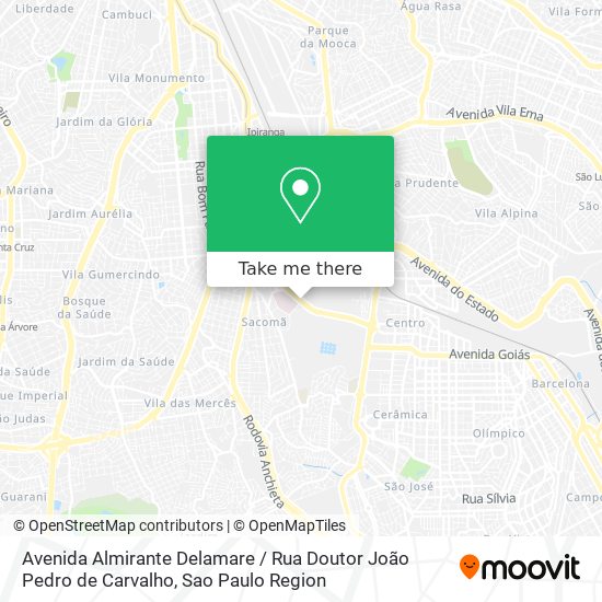 Avenida Almirante Delamare / Rua Doutor João Pedro de Carvalho map