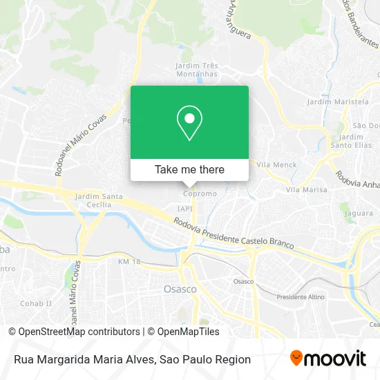 Rua Margarida Maria Alves map