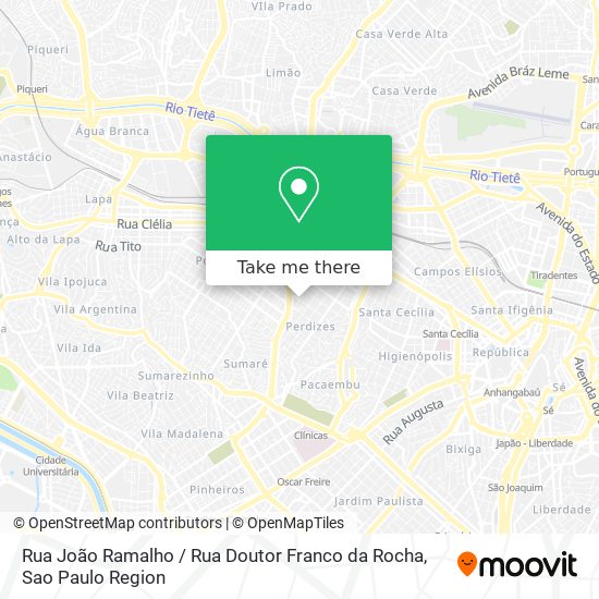 Rua João Ramalho / Rua Doutor Franco da Rocha map
