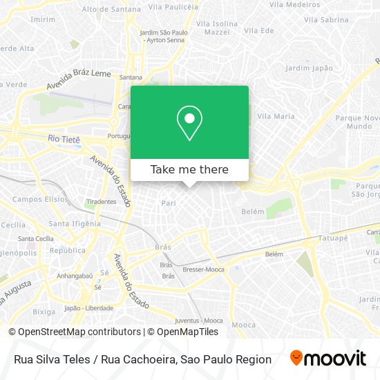 Mapa Rua Silva Teles / Rua Cachoeira