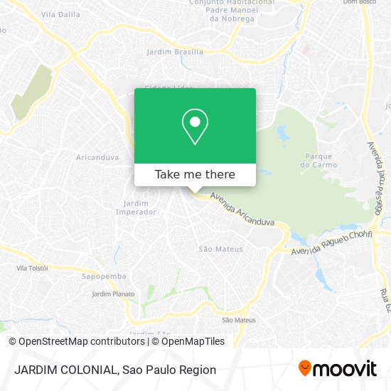 Mapa JARDIM COLONIAL