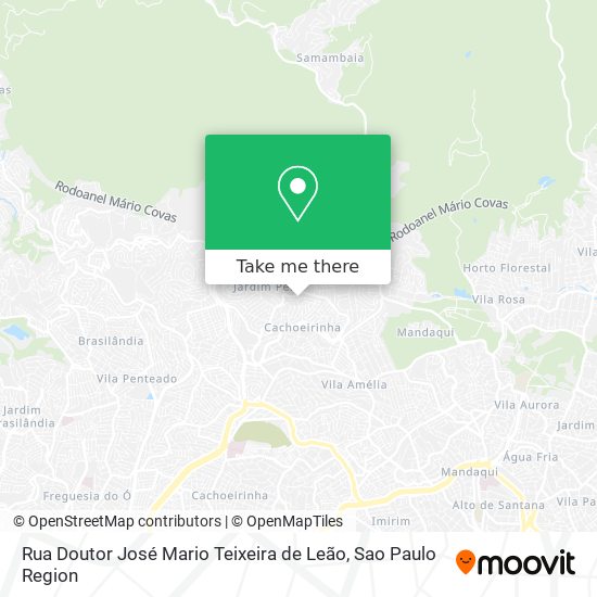 Mapa Rua Doutor José Mario Teixeira de Leão