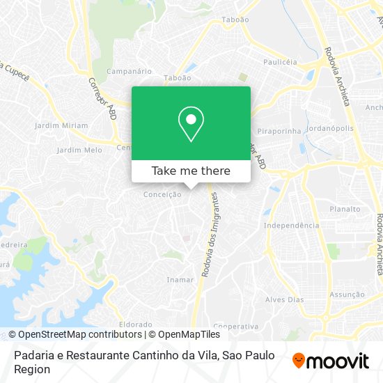 Padaria e Restaurante Cantinho da Vila map