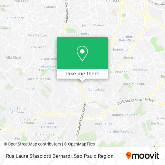 Rua Laura Sfasciotti Bernardi map