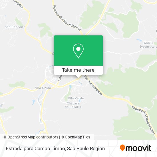 Mapa Estrada para Campo Limpo