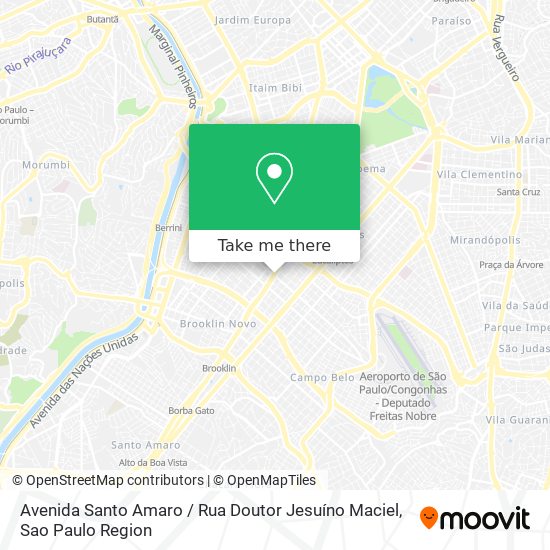 Avenida Santo Amaro / Rua Doutor Jesuíno Maciel map