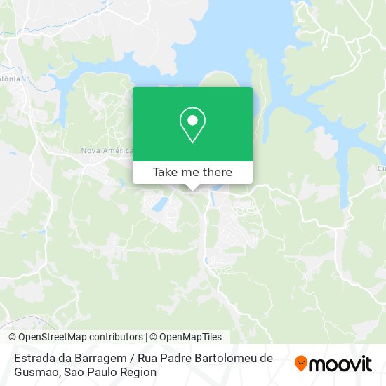 Estrada da Barragem / Rua Padre Bartolomeu de Gusmao map