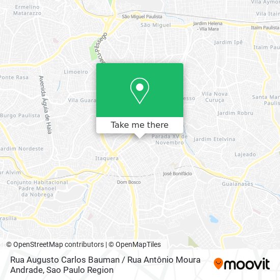 Mapa Rua Augusto Carlos Bauman / Rua Antônio Moura Andrade