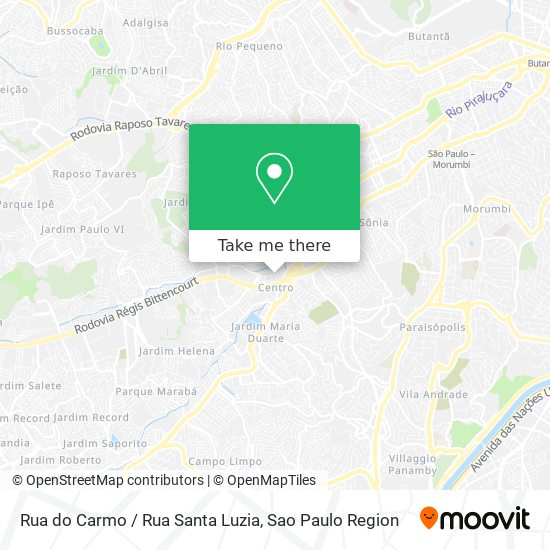 Rua do Carmo / Rua Santa Luzia map