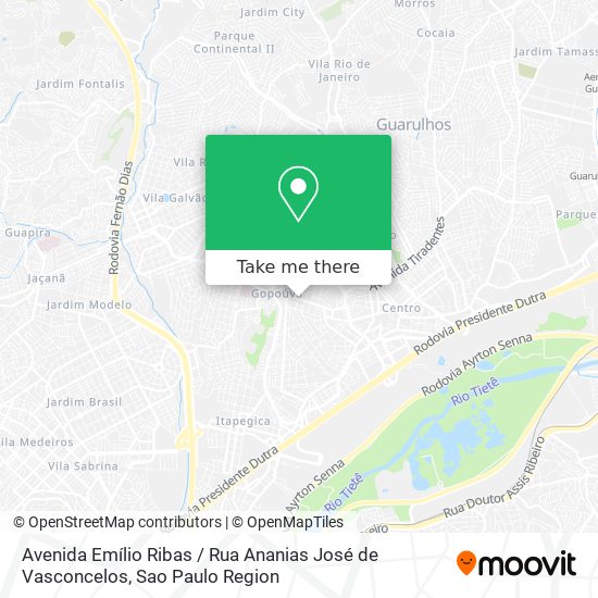 Avenida Emílio Ribas / Rua Ananias José de Vasconcelos map