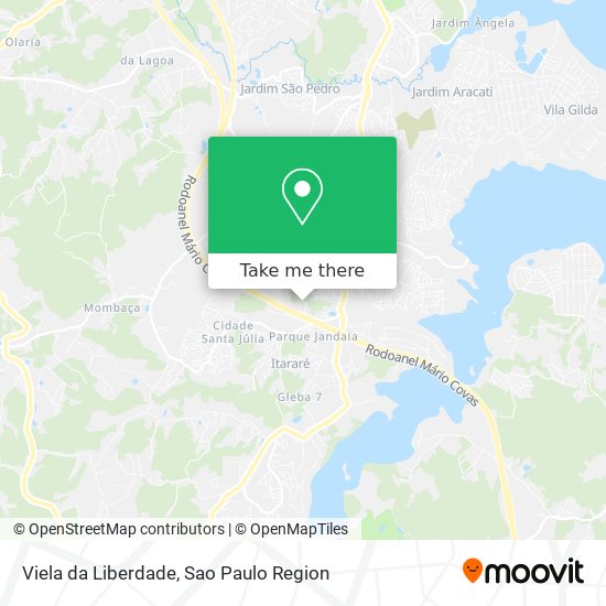 Mapa Viela da Liberdade