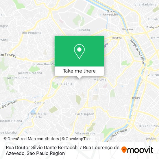 Rua Doutor Silvio Dante Bertacchi / Rua Lourenço de Azevedo map