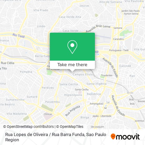 Rua Lopes de Oliveira / Rua Barra Funda map