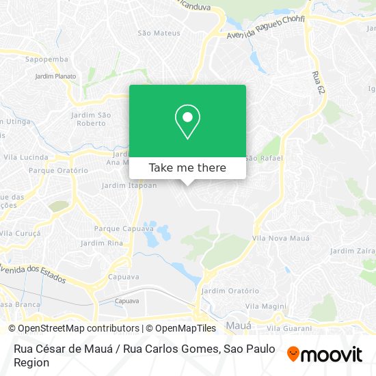 Rua César de Mauá / Rua Carlos Gomes map