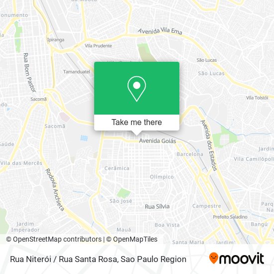 Rua Niterói / Rua Santa Rosa map