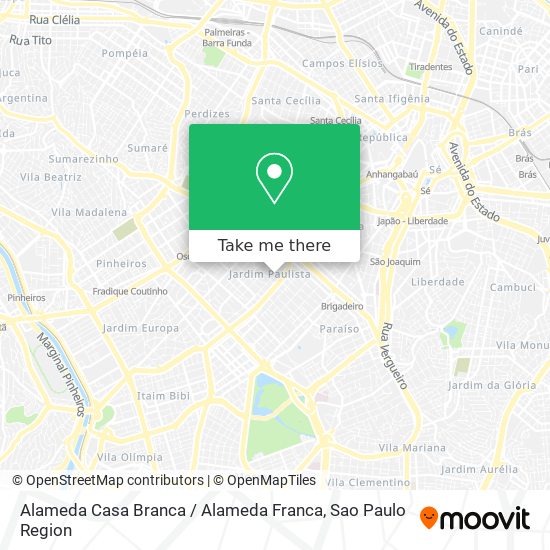 Alameda Casa Branca / Alameda Franca map