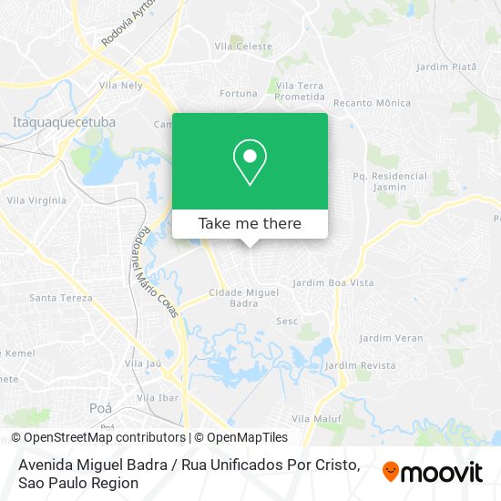 Mapa Avenida Miguel Badra / Rua Unificados Por Cristo