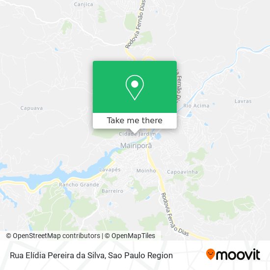 Rua Elídia Pereira da Silva map