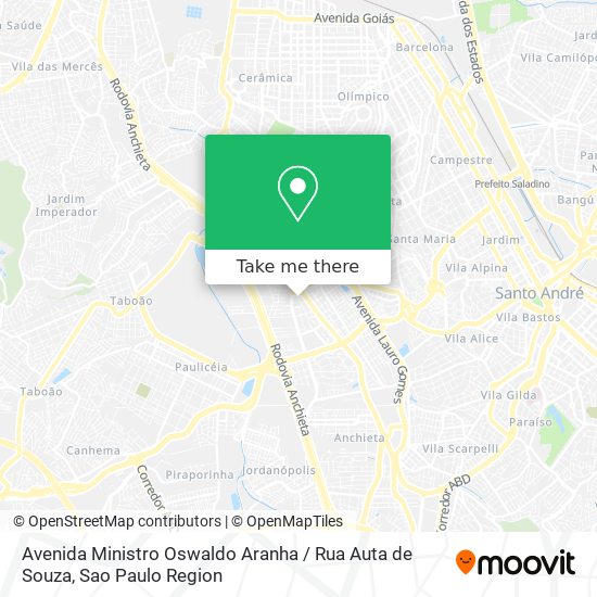 Avenida Ministro Oswaldo Aranha / Rua Auta de Souza map