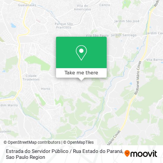 Estrada do Servidor Público / Rua Estado do Paraná map