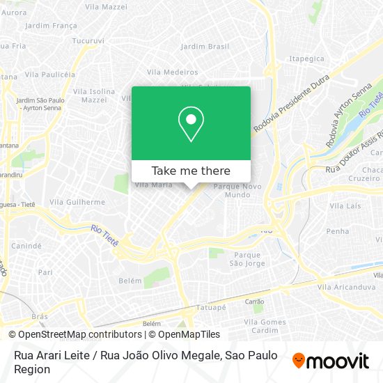 Rua Arari Leite / Rua João Olivo Megale map