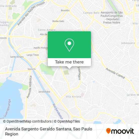 Mapa Avenida Sargento Geraldo Santana