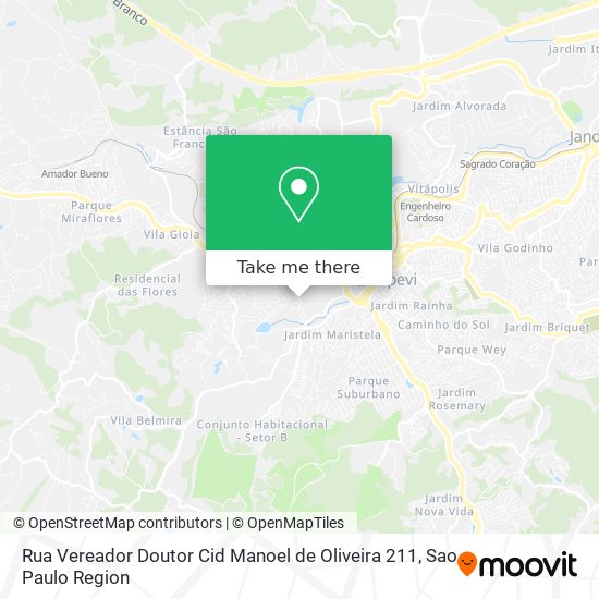 Rua Vereador Doutor Cid Manoel de Oliveira 211 map