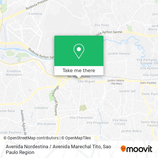 Avenida Nordestina / Avenida Marechal Tito map