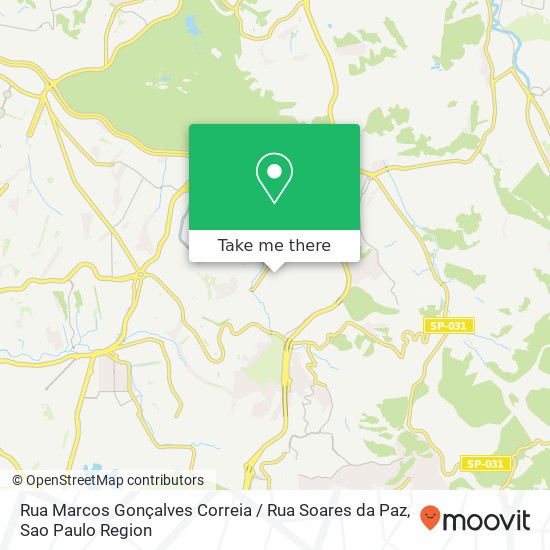 Mapa Rua Marcos Gonçalves Correia / Rua Soares da Paz