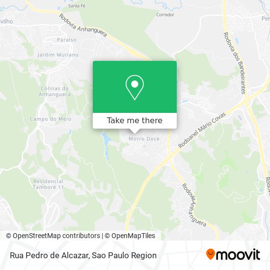 Mapa Rua Pedro de Alcazar