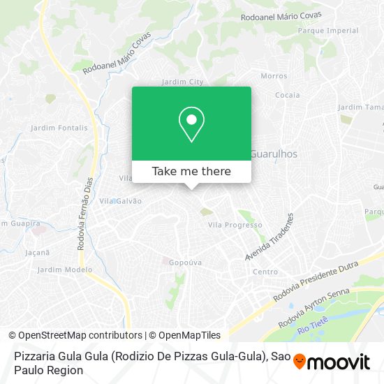Pizzaria Gula Gula (Rodizio De Pizzas Gula-Gula) map