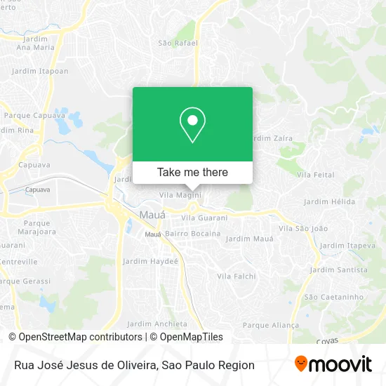 Rua José Jesus de Oliveira map