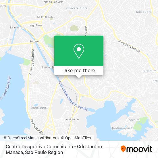 Centro Desportivo Comunitário - Cdc Jardim Manacá map