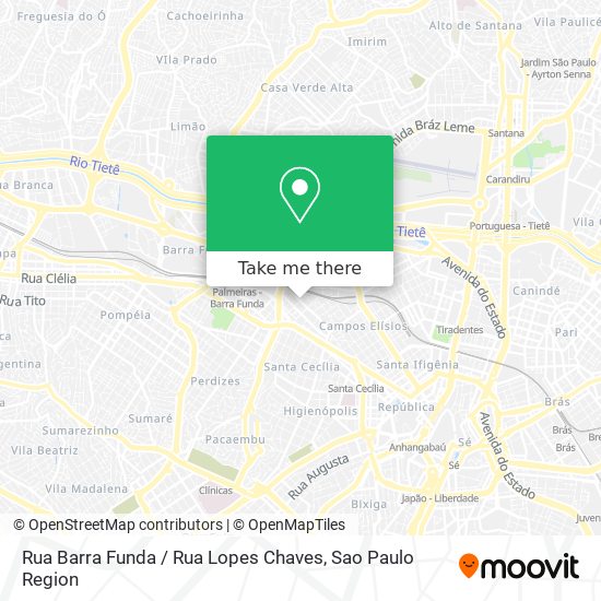 Rua Barra Funda / Rua Lopes Chaves map
