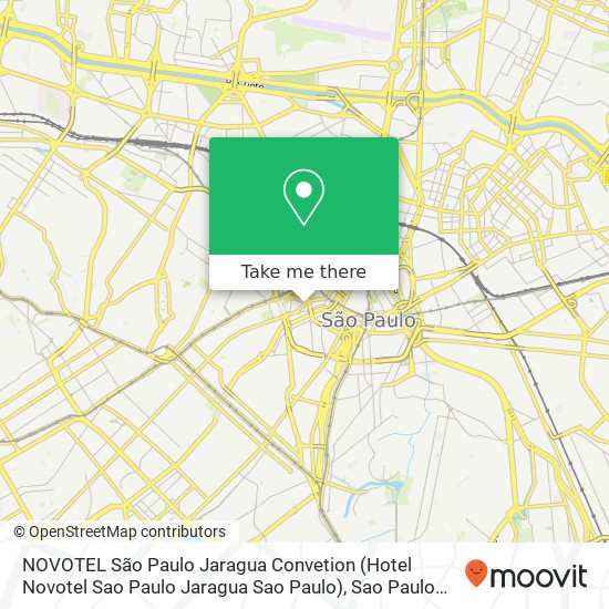 Mapa NOVOTEL São Paulo Jaragua Convetion (Hotel Novotel Sao Paulo Jaragua Sao Paulo)