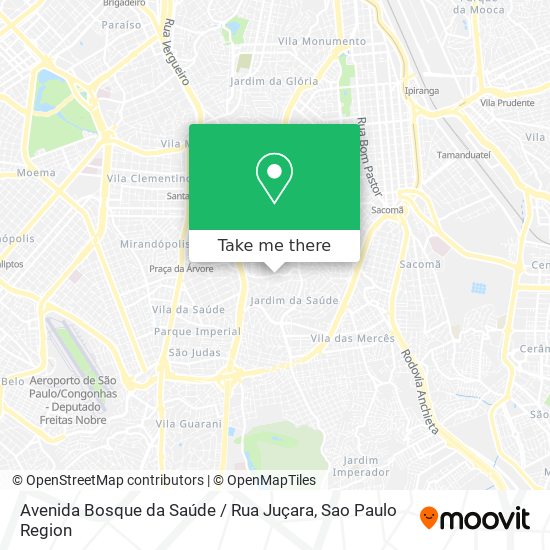Avenida Bosque da Saúde / Rua Juçara map