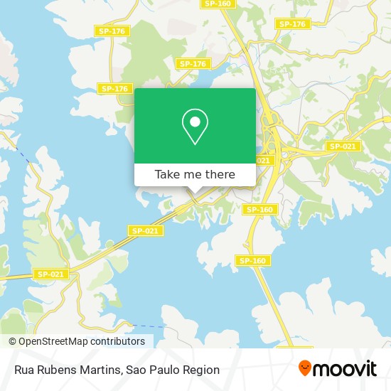 Mapa Rua Rubens Martins