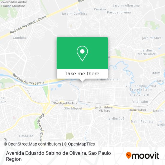 Avenida Eduardo Sabino de Oliveira map